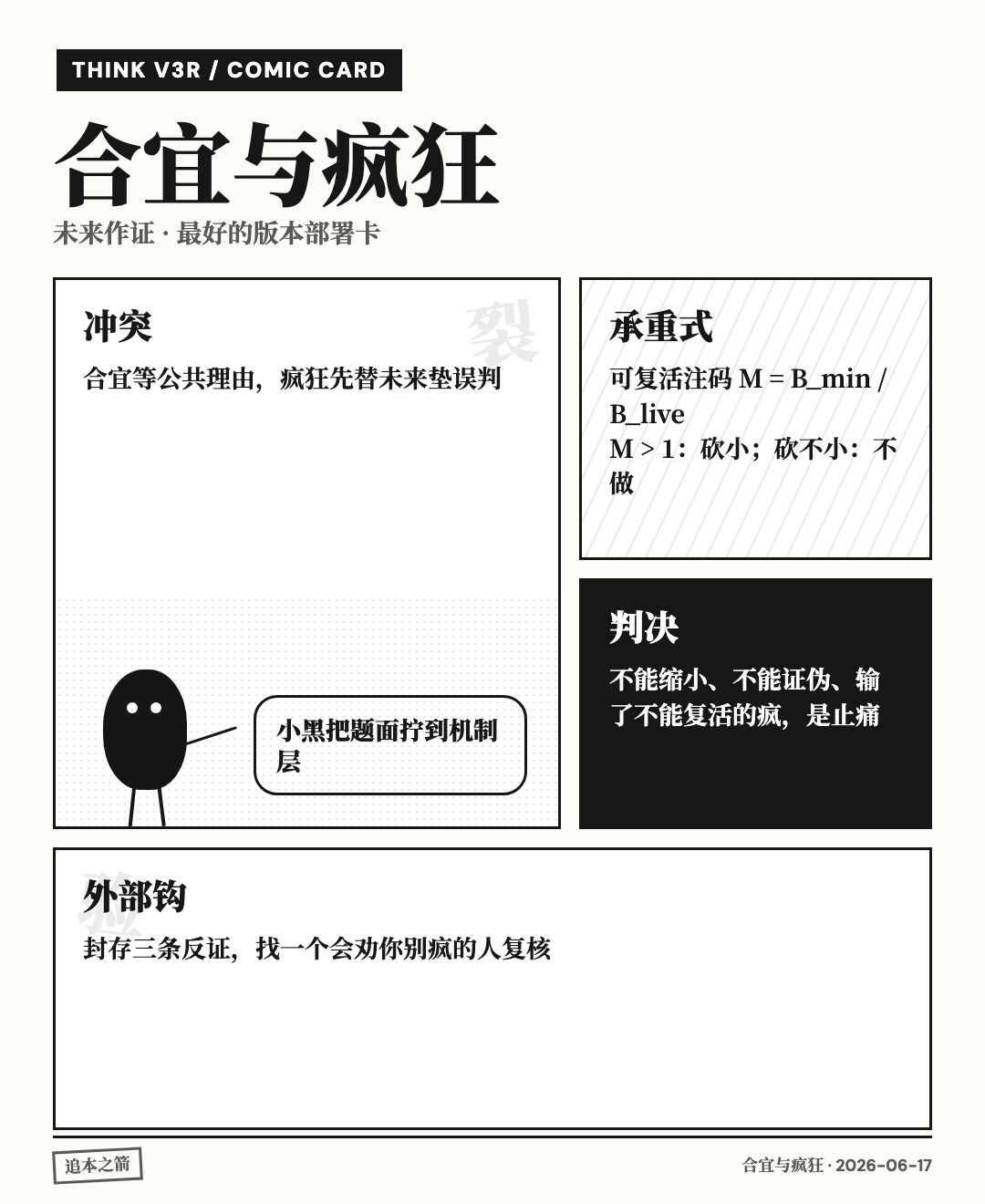 合宜与疯狂 漫画卡