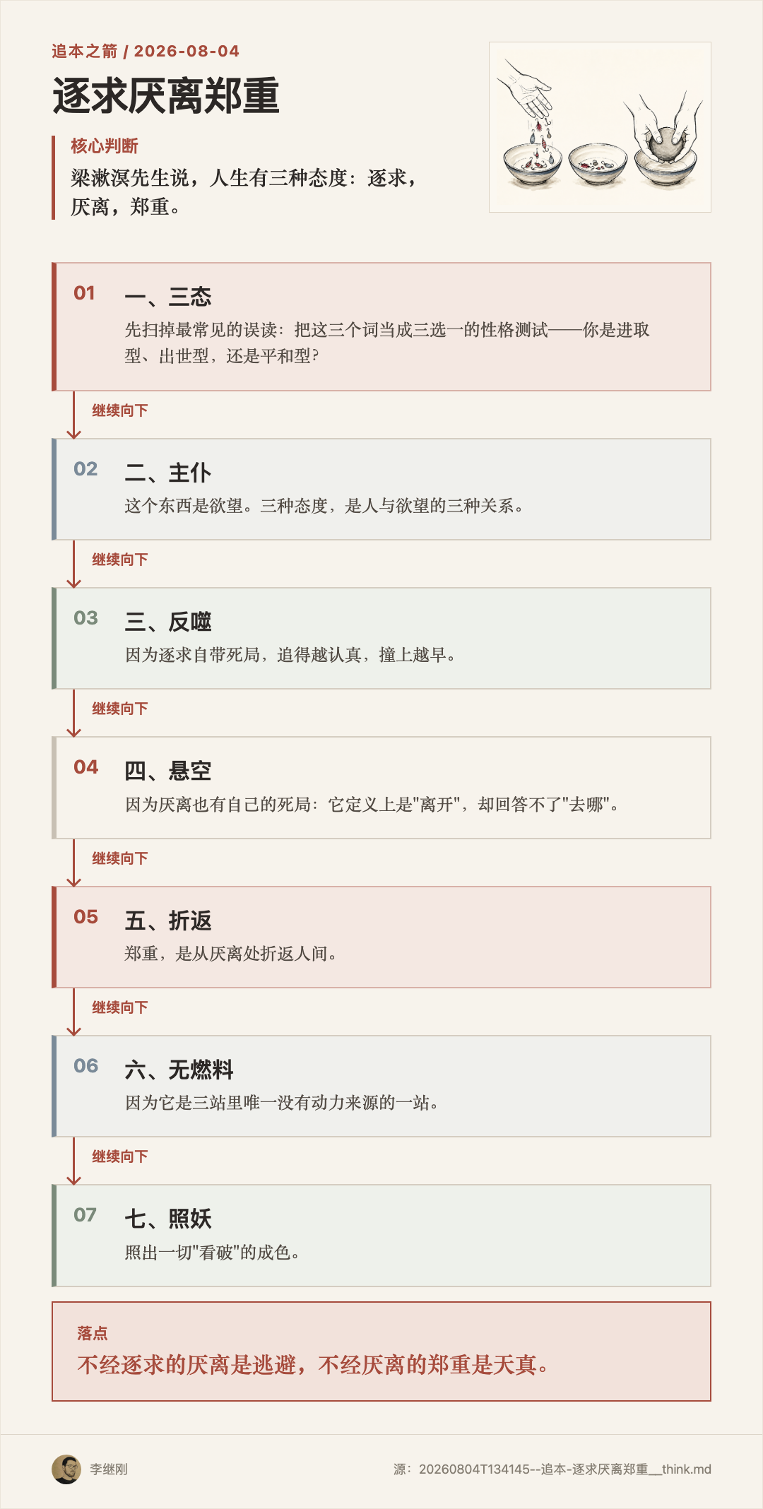 手放下闪亮钩子，郑重拿起一块素石