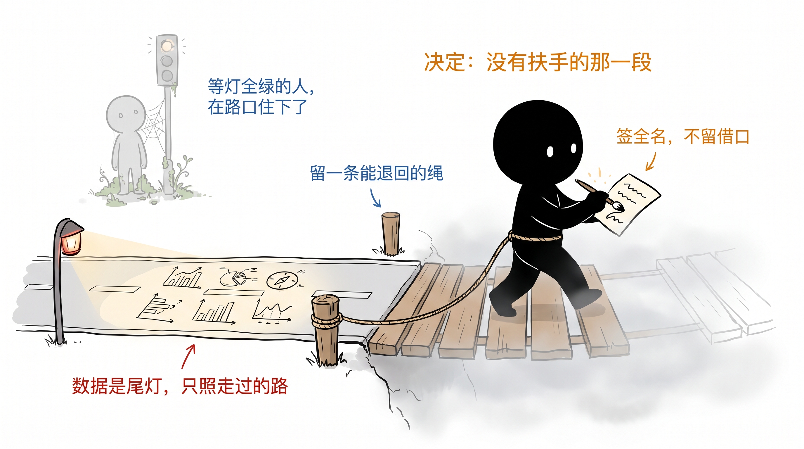 在半盲中落笔，签全名 正文配图