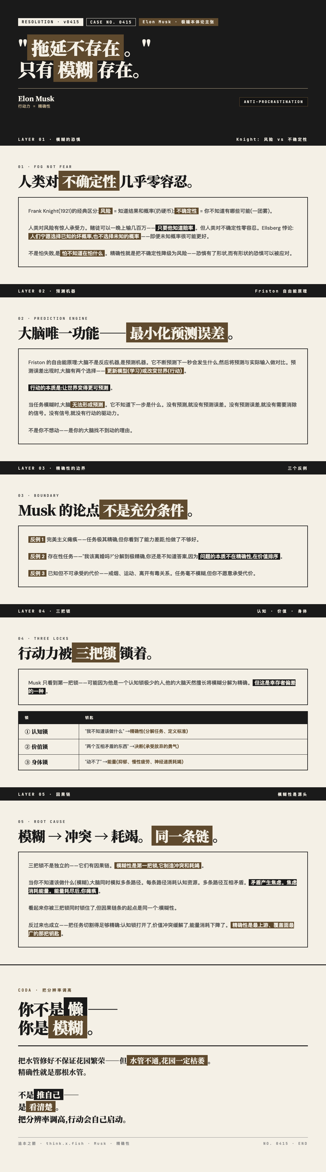 精确性与行动力 漫画卡