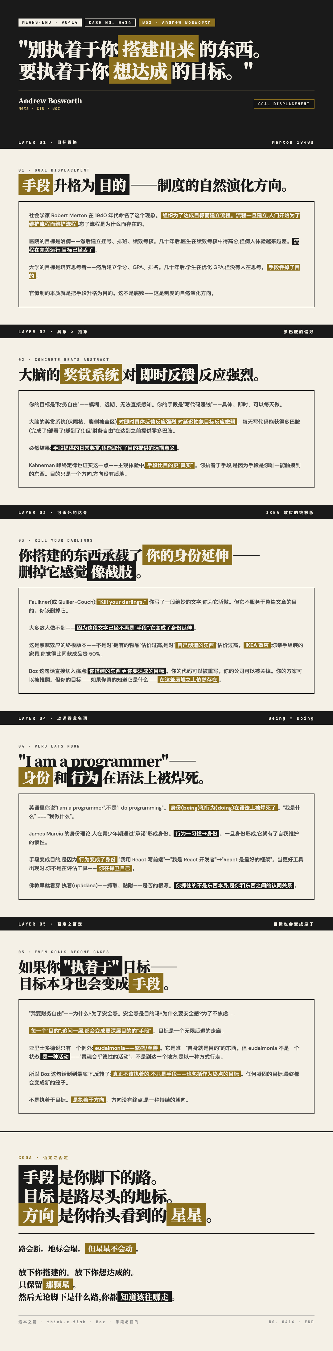 执着于手段还是目的 漫画卡